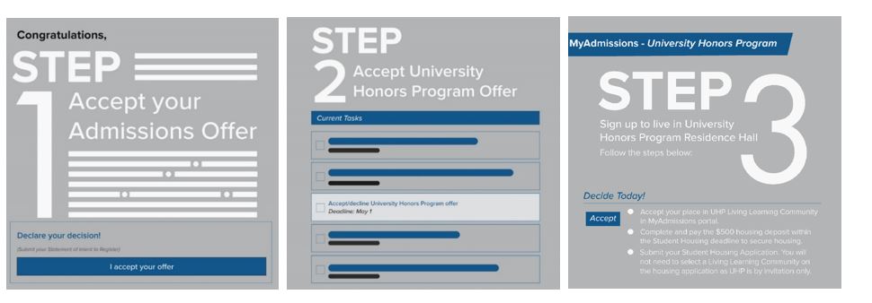 Steps to Admission