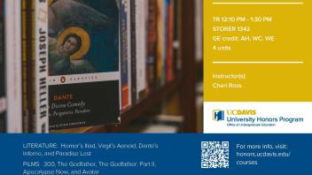UC Davis University Honors Program Winter 2019 COM 166A Flyer