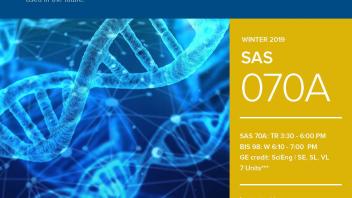 UC Davis University Honors Program Winter 2019 SAS 70A Flyer