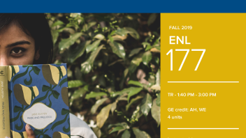 Fall 2019 UC Davis University Honors Program Course: ENL 177