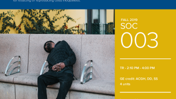Fall 2019 UC Davis University Honors Program Course: SOC 3