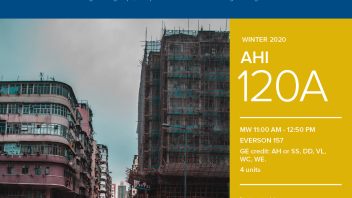 Winter 2020 University Honors Program Course: AHI 120A