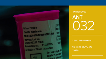 Winter 2020 University Honors Program Course: ANT 32