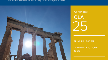 Winter 2020 University Honors Program Course: CLA 25
