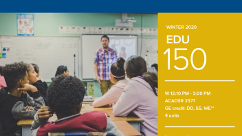 Winter 2020 University Honors Program Course: EDU 150
