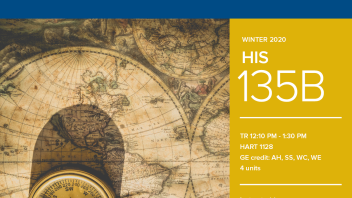 Winter 2020 University Honors Program Course: HIS 135B