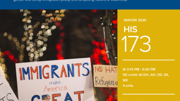 Winter 2020 University Honors Program Course: HIS 173