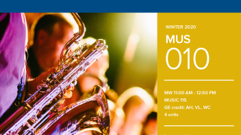 Winter 2020 University Honors Program Course: MUS 10