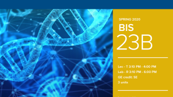 Spring 2020 University Honors Program Course: BIS 23B