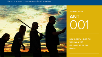 Spring 2020 University Honors Program Course: ANT 1