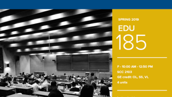 Spring 2020 University Honors Program Course: EDU 185