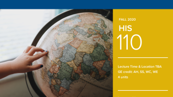 Fall 2020 University Honors Program Course: HIS 110