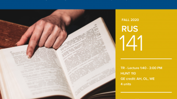 Fall 2020 University Honors Program Course: RUS 141