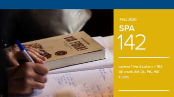 Fall 2020 University Honors Program Course: SPA 142