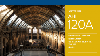 Winter 2021 University Honors Program Course: AHI 120A