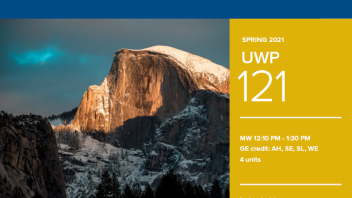 Spring 2021: UWP 121