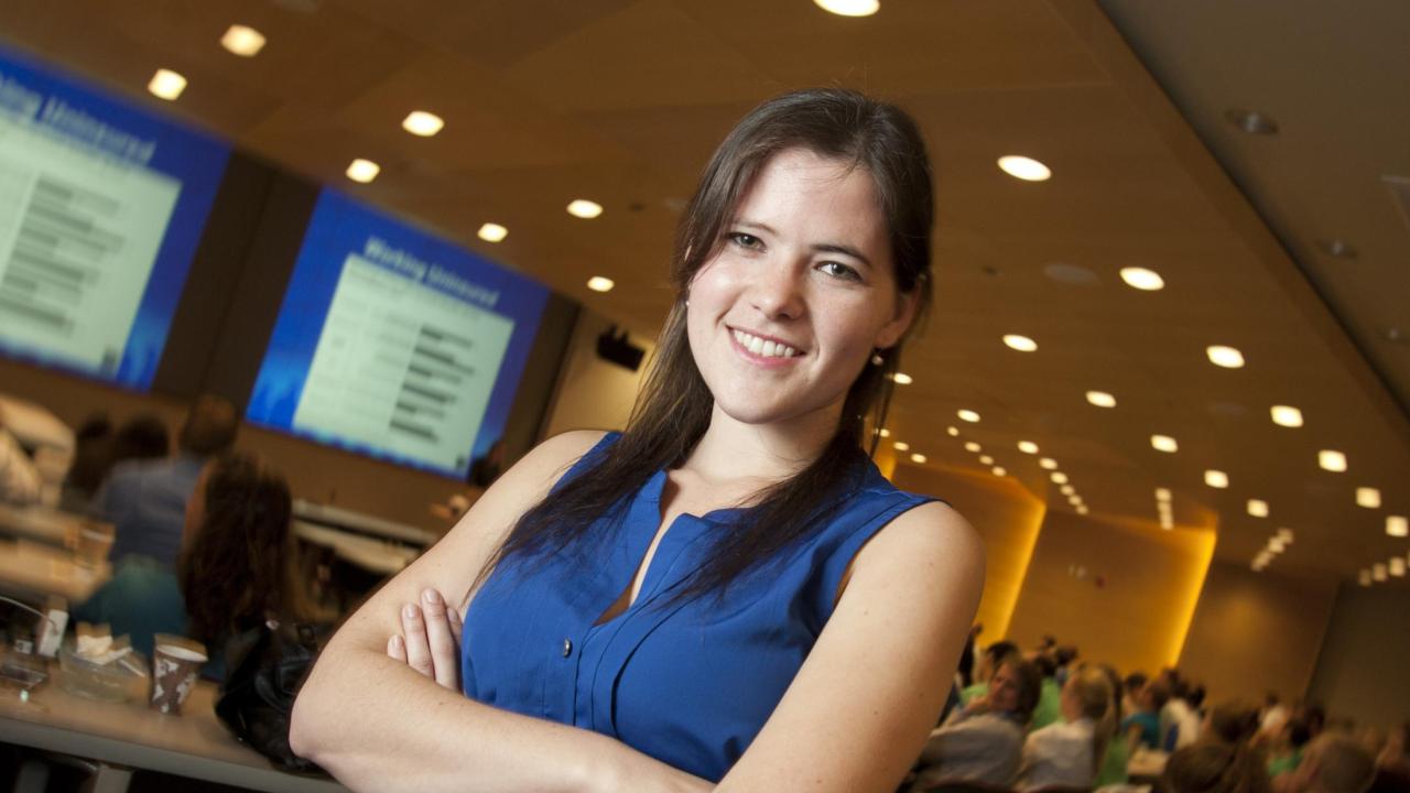 Nicole "Nix" Sitkin Zelin photographed after winning the 2013 University Medal Nicole "Nix" Sitkin Zelin photographed after winning the 2013 University Medal