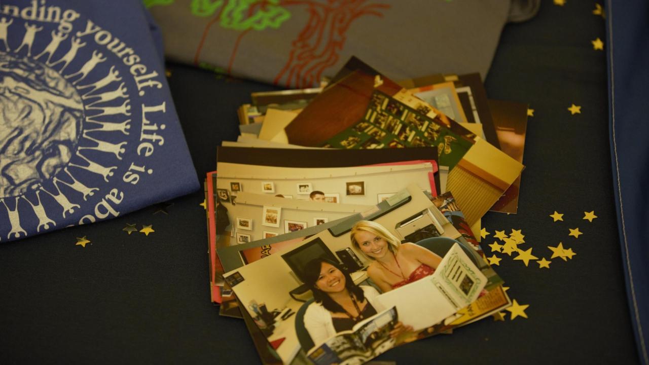 Memorabilia from the Honors 50th event on October 11, 2019. Photo by Daniel Oberbauer