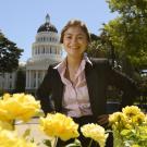 2019 University Honors Program graduate and UC Davis University Medialist Julianne Cravotto. Photo Credit: Gregory Urquiaga