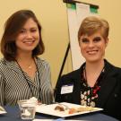 Alumni speaker, Julianne Cravotto (left), with honors staff and alum, Shelbie Condie (right).